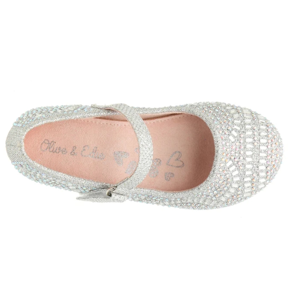 Olive and Edie Glitzie Mary Jane Flat